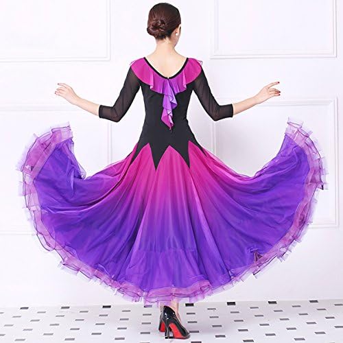 NAKOKOU Kadın Balo Salonu Dans Elbise Standart Dans Flamenko Vals Foxtrot Modern Dans Elbise Yarışması Zarif Elbiseler