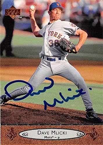 İmza Deposu 586899 Dave Mlicki İmzalı Beyzbol Kartı-New York Mets SC 1996 Üst Güverte-No. 138