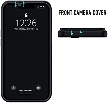 Kameralı Spy-Fy iPhone 13 Kılıfı Ön ve Arka Kapakları | iPhone'unuzu ve Gizliliğinizi Koruyun | 6 Fit Düşmeye Karşı