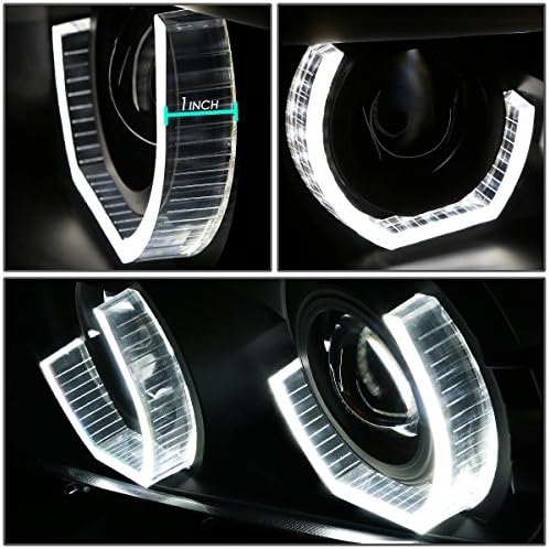 [Halojen Modeli] 3D Kristal U-Halo Projektör Far Lambaları ile LED Dönüş Sinyali ve H1 LED Dönüşüm Kiti ile Fan BMW
