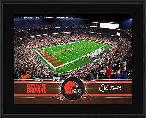 Cleveland Browns 10.5 x 13 Yüceltilmiş Takım Plaketi-NFL Takım Plakları ve Kolajları