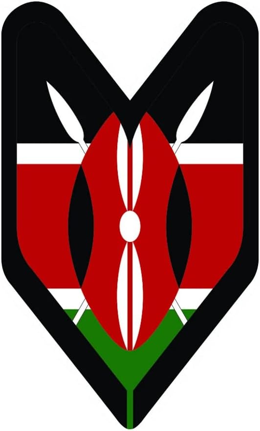 Kenyalı Sürücü Rozeti Sticker Kendinden Yapışkanlı Vinil wakaba Yaprak soshinoya Kenya Ken KE-C1974 - 6 inç veya
