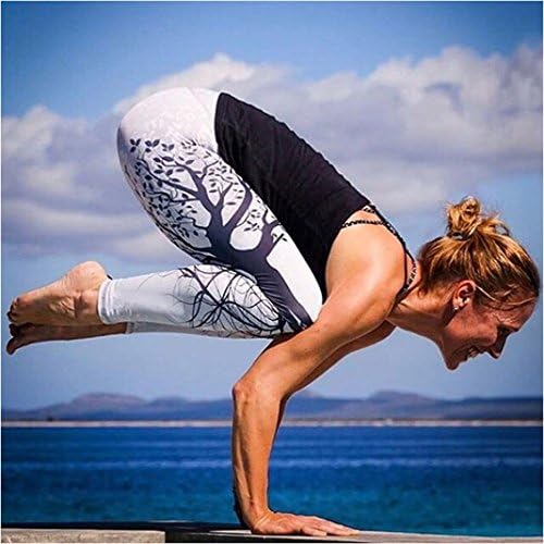 LİSTHA Kadınlar Yoga Tayt Baskılı Spor Egzersiz Gym Fitness Egzersiz Atletik Pantolon