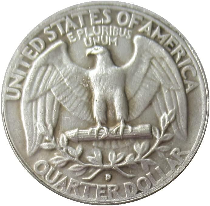 ABD 25 Cent Washington 1964 Gümüş Kaplama Çoğaltma hatıra parası