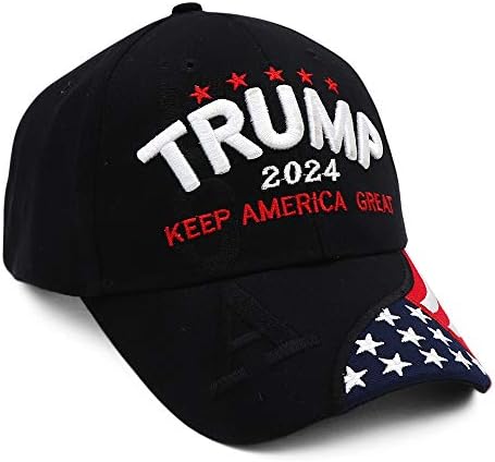 Trump 2024 Şapka-Donald Trump Şapka - 2024 Amerika'yı Büyük Şapka Tutun-MAGA Camo işlemeli ayarlanabilir beyzbol