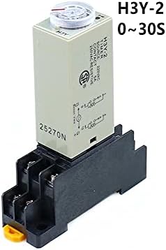 SVAPO H3Y-2 0-30 S Güç Zaman geciktirme rölesi Zamanlayıcı DPDT 8 Pins Voltaj: 220 v 110 V 24 V 12 V (Boyut: AC110V)