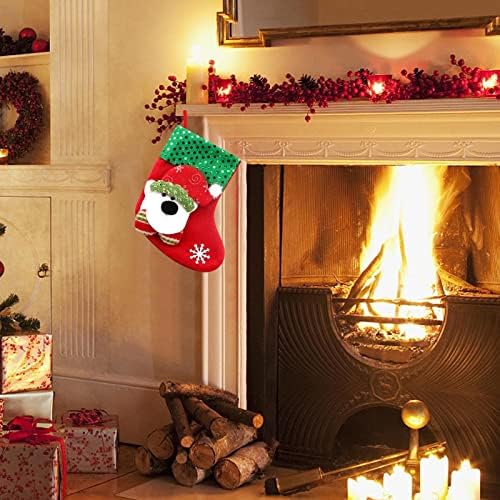 Noel Şeker Noel Çanta Çorap Çorap Hediye Çantası Küçük Dekorasyon Hediye Dekorasyon El Sanatları Gnome Şapka ve Sakal