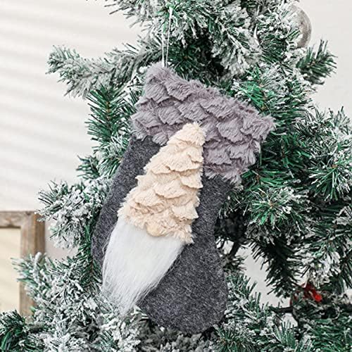 Toddmomy 32 adet Çanta Hediye Ev Pembe Ağaç Dekorasyon Cüceler Cüce Süsler Büyük Malzemeleri Noel Kolye Çorap, aile