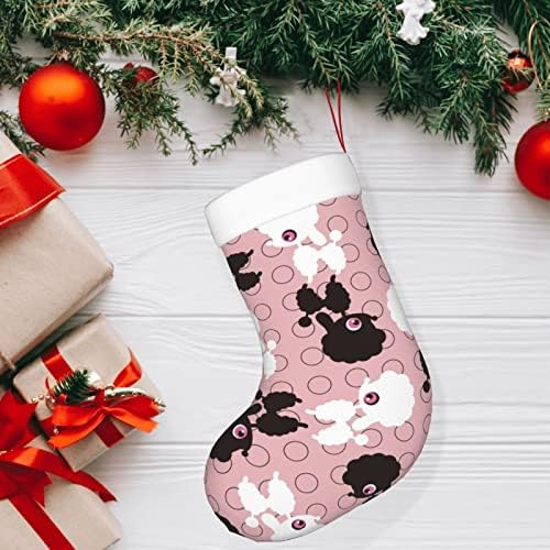Augenstern Noel Çorap Kıdemli Kaniş Sevimli Köpek Pembe Çift Taraflı Şömine Asılı Çorap