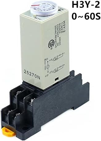 PCGV H3Y-2 0-60 S Güç Zaman geciktirme rölesi Zamanlayıcı DPDT 8 Pins Voltaj: 220 v 110 V 24 V 12 V (Boyut: AC110V)