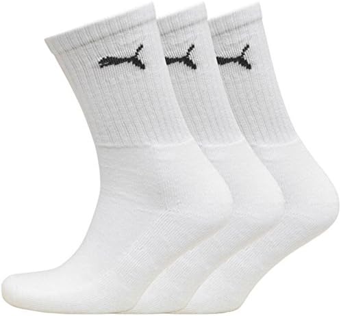 6'lı Paket Puma Unisex Normal Takım Spor Çorap Beyaz 9-11 (43-46)