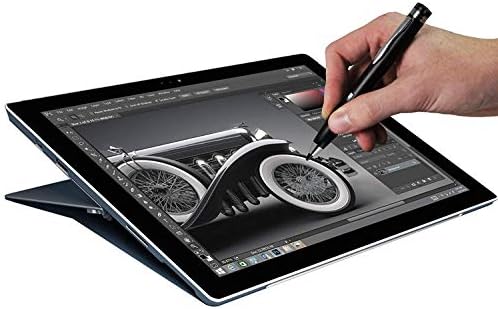 Navitech Siyah Mini İnce Nokta Dijital aktif iğneli kalem ile Uyumlu TOPELOTEK 7 İnç Tablet PC