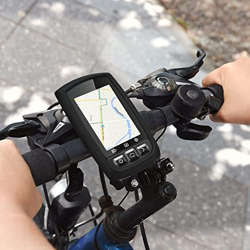 kwmobile Kılıf ile Uyumlu İGPSPORT iGS50E / iGS50-Case Yumuşak Silikon Bisiklet GPS Koruyucu Kapak-Siyah