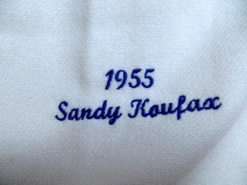 Sandy Koufax İmzalı İmzalı Mitchell & Ness Forması 1955 Dodgers 44 L MLB COA İmzalı MLB Formaları