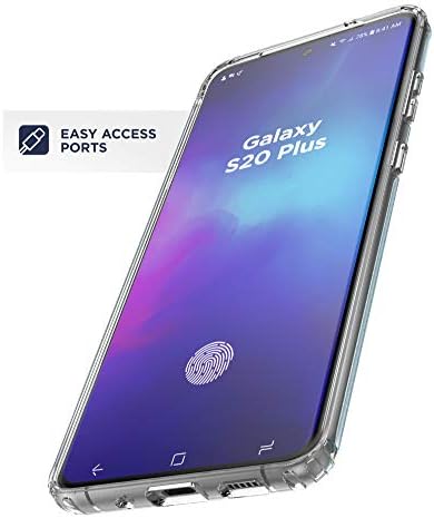 Kaplı Galaxy S20 Artı Şeffaf Kılıf-İnce Şeffaf Kristal samsung kılıfı S20 + Telefon