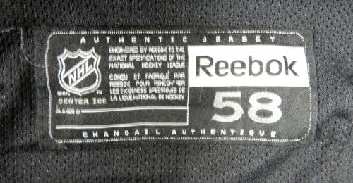 New York Rangers Oyunu Kullanılmış Siyah Antrenman Forması Reebok NHL 58 DP31302 - Oyun Kullanılmış NHL Formaları