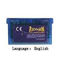 ROMGame 32 Bit El Konsolu video oyunu Kartuş Kart Rayman 10th Yıldönümü İngilizce Dil Ab Versiyonu Mavi kabuk