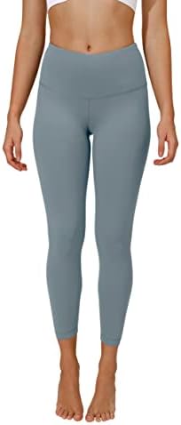 90 Derece Refleks Ayak Bileği Uzunluğu Yüksek Bel Güç Flex Tayt - 7/8 Karın Kontrol Yoga Pantolon