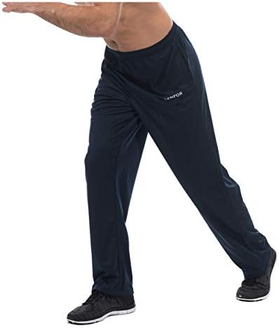 CENFOR erkek Sweatpants Cepler ile Açık Alt egzersiz pantolonları, Atletik, Koşu, Eğitim, Rahat