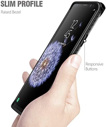 Şiirsel Galaxy S9 Durumda, Yakınlık [Premium İnce] [Çizilmeye Dayanıklı Arka] [Köşe Koruması] [Yan Kavrama] Çift