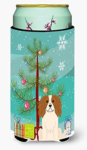 Caroline's Treasures BB4183TBC Merry Christmas Ağacı Cavalier Spaniel Uzun Boy Hugger, Can Soğutucu Kol Hugger Makinede