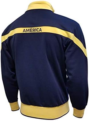Icon Sports Club America Tam Fermuarlı Eşofman Ceketleri (Genç Küçük, LACİVERT - Sarı ÇİZGİLİ ve NERVÜRLÜ)